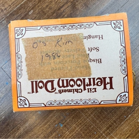 Jasco L'il Chimers Heirloom Doll Porcelain Bell Christmas Ornament #382 With Box - Picture 9 of 13